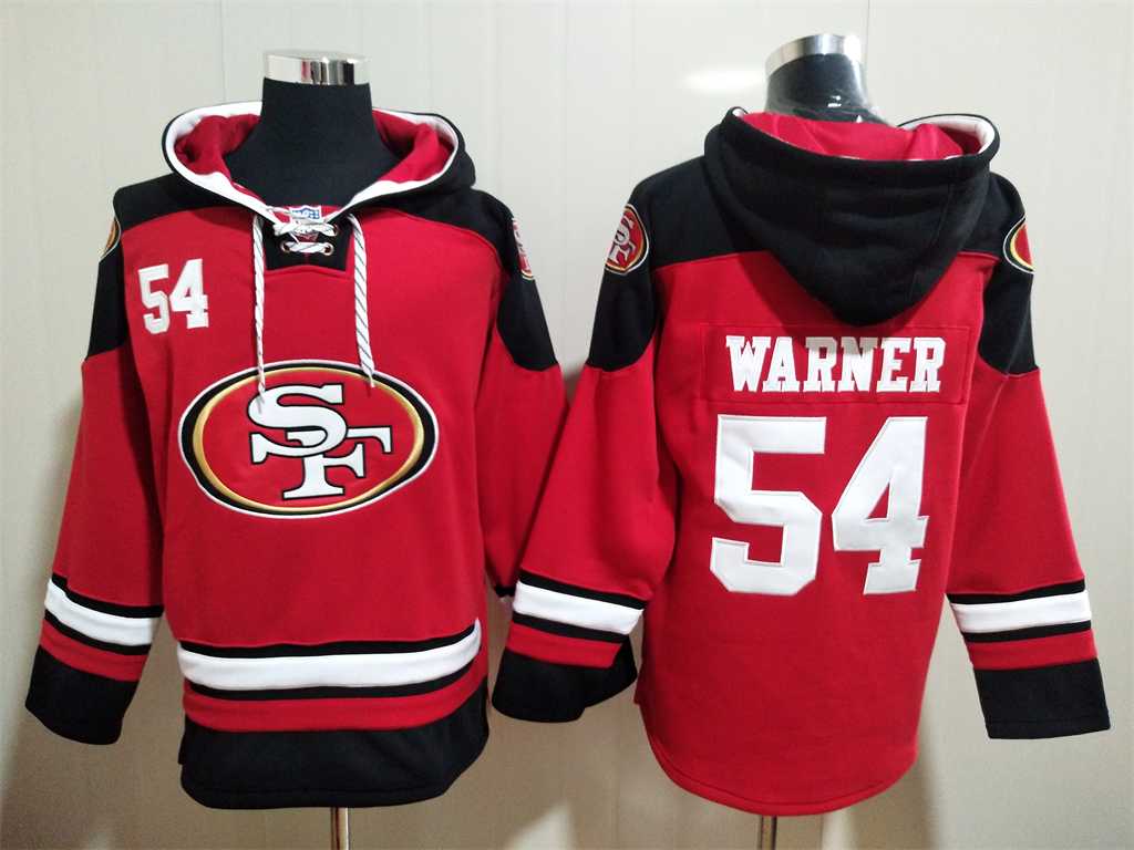 49ers 54 Warner Scarlet Red All Stitched Sweatshirt Hoodie,We sell and wholesale 49ers 54 Warner Scarlet Red All Stitched Sweatshirt Hoodie on line form chian!